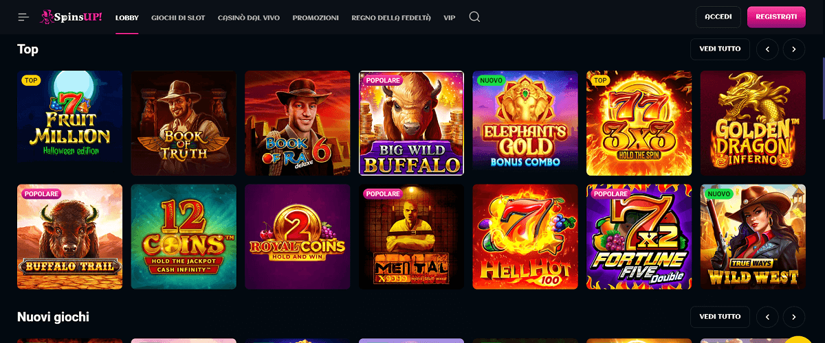 Spins UP casino online