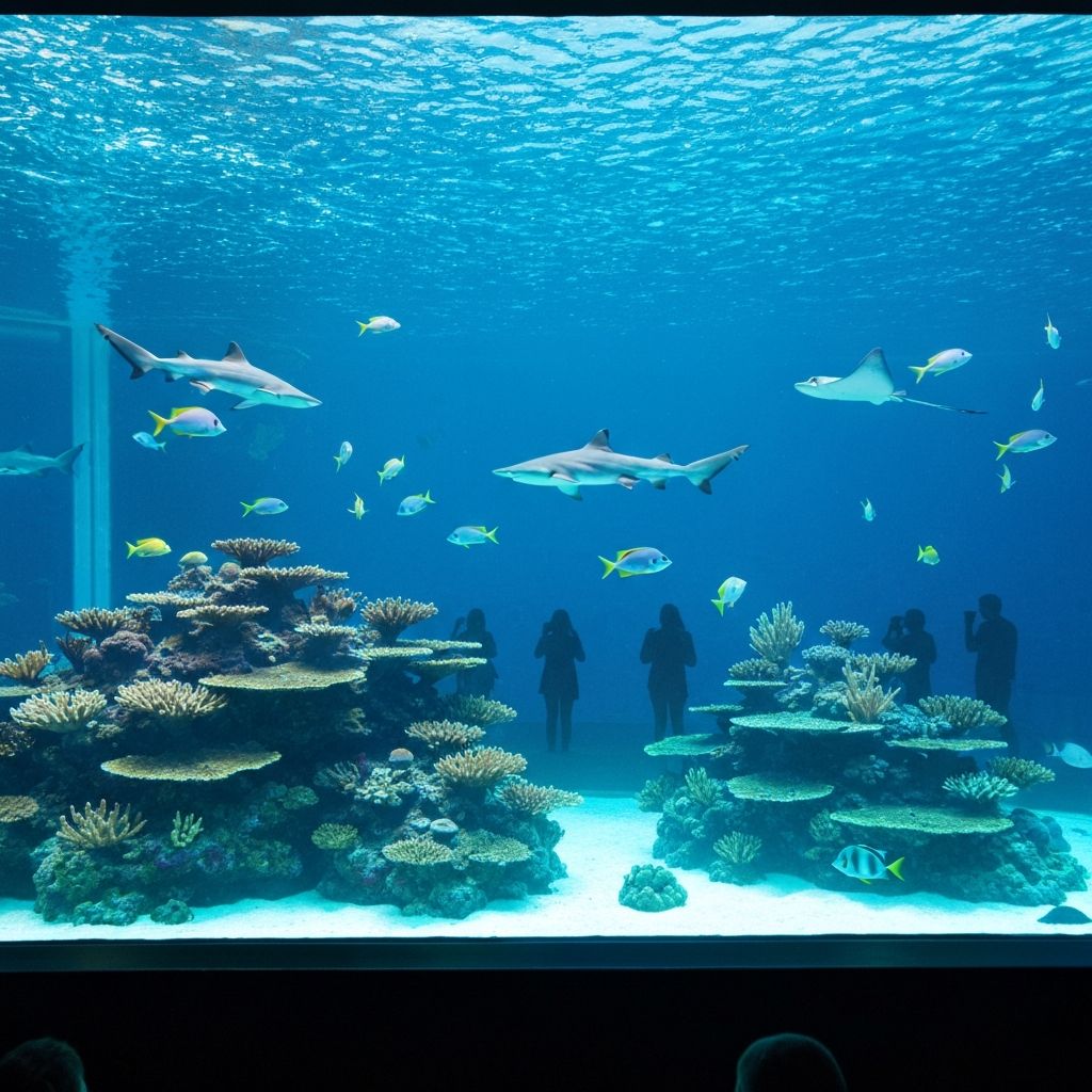 Video acquario di Genova - vasche e pesci