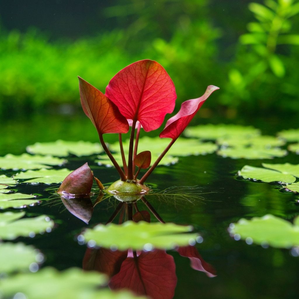 Nymphaea Lotus Red - pianta bulbosa acquario