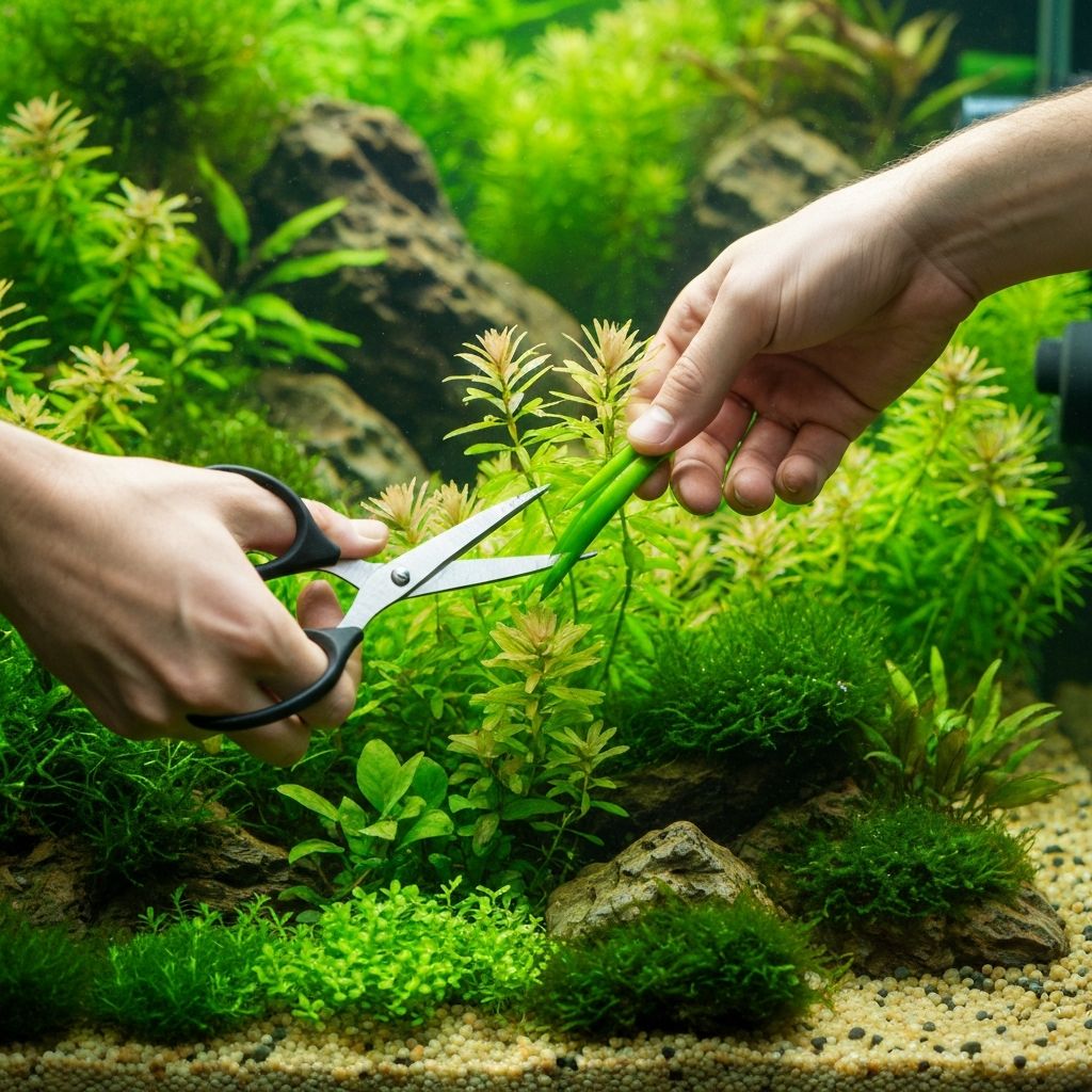 Potatura piante acquario naturale - acquascaping