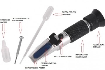 Rifrattometro - principio di funzionamento e parti